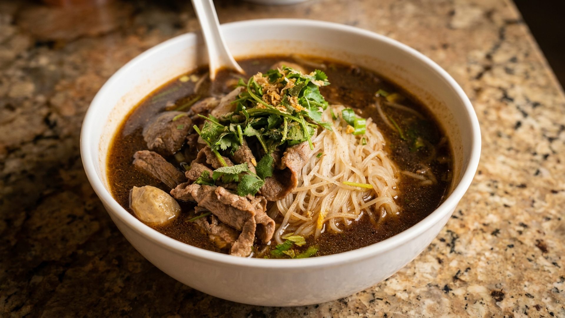 Boat noodle soup