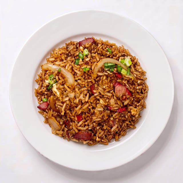 BBQ Pork & Chinese Sausage Fried Rice.