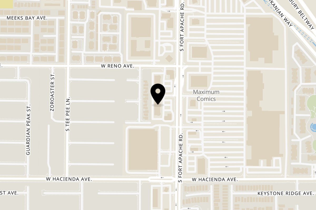 Map showing the location of Thai Style Noodle House on 5135 S Fort Apache Rd #125 in Las Vegas